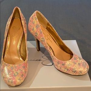 Jessica Simpson Floral Heels